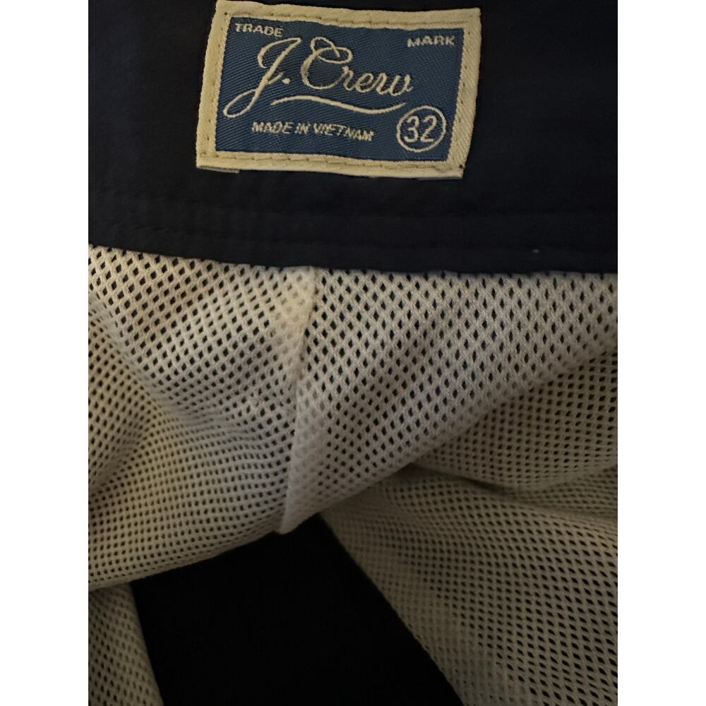 J.Crew Tailored 9" Swim Shorts, Navy and White, Men's Size 32 - Picture 4 of 4